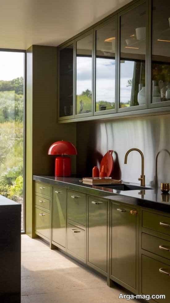 طراحی ترند کابیت رنگ ماچا