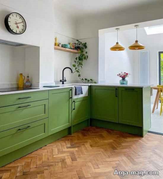 طراحی فانتزی کابیت رنگ ماچا