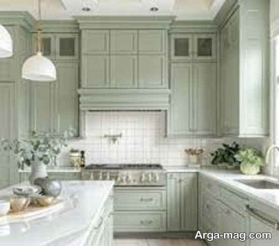 دیزاین کابیت رنگ ماچا