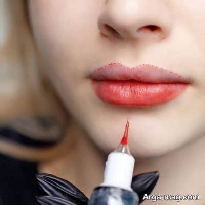 عوارض تاتو لب