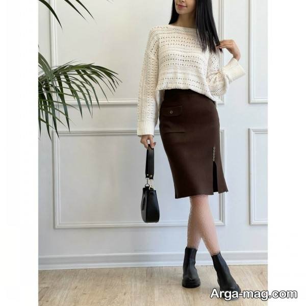 استایل لاکچری با دامن 