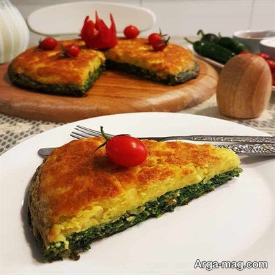 طرز تهیه کوکوی سه رنگ به چه شکل است؟