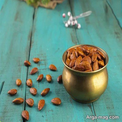طرز تهیه بادام بو داده حرفه ای در فر و در تابه