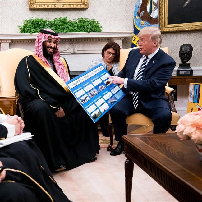 درخشش بن‌سلمان در مسابقه‌ «خودشیرینی» برای ترامپ/ مگاپروژه‌ جنون‌آمیز ولیعهد سعودی موش زایید! +عکس و فیلم