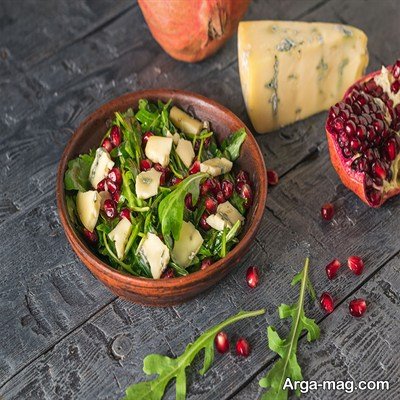 معرفی انواع سالاد انار و زیتون