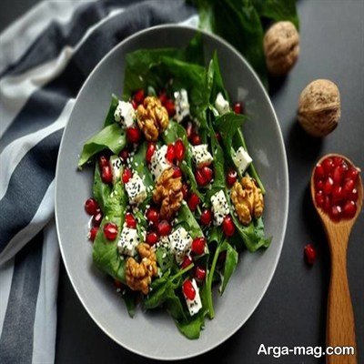 طرز تهیه سالاد انار و زیتون