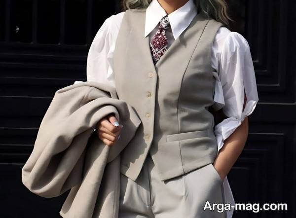 انواع استایل دخترانه با کراوات