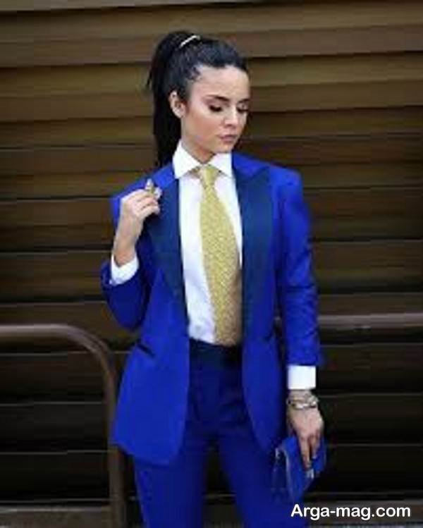 تصاویر استایل دخترانه با کراوات