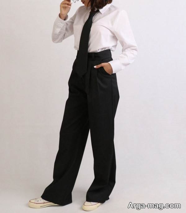 ایده تیپ با کراوات در طرح زیبا