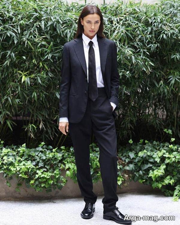 انواع تیپ دخترانه با کراوات