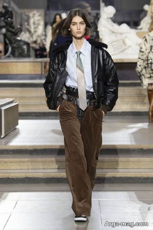 تیپ دخترانه با کراوات شیک