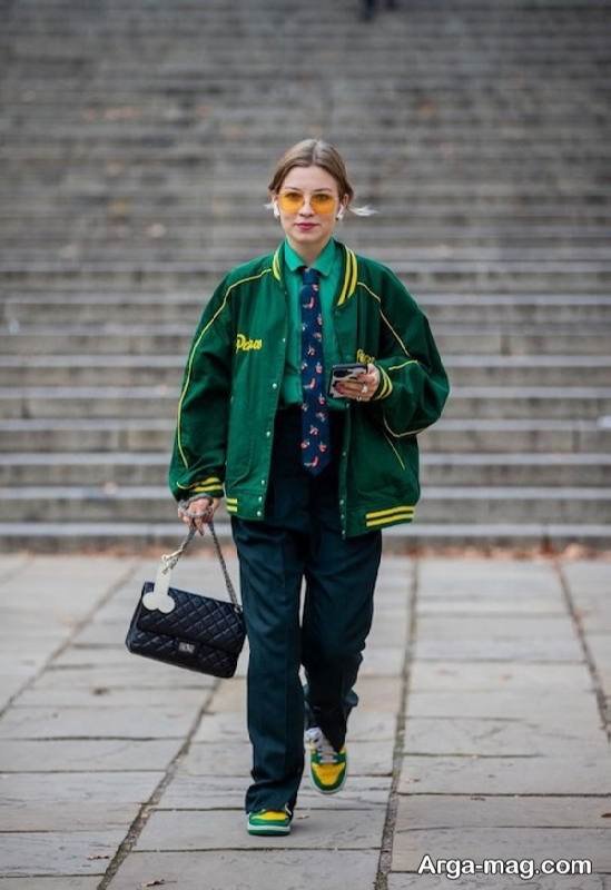 تیپ متفاوت دخترانه با کراوات