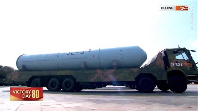 نمایش موشکی حیرت انگیز در رژه ارتش چین / نسل جدید قاره پیماهای چینی برای عبور از گنبد طلایی ترامپ +تصاویر