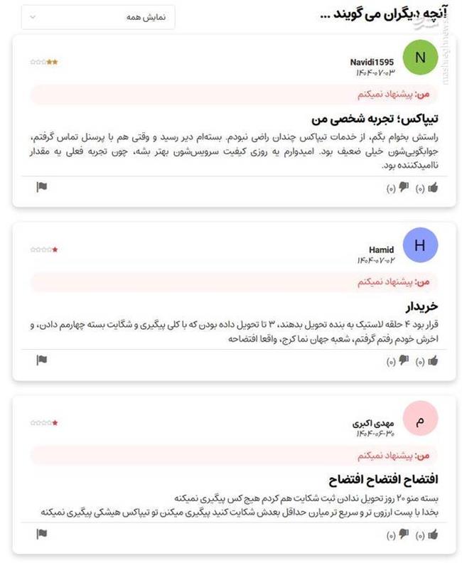بررسی نارضایتی مشتریان از تیپاکس/ ناگفتههای شرکت از ضعف در خدماترسانی/ آیا تجربه شما هم از تیپاکس، یک «کابوس پستی» بوده است؟
