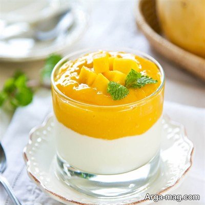 معرفی مراحل طرز تهیه کرم مانگو یوگورت