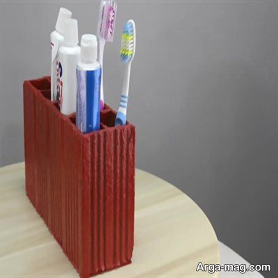 ساخت جا مسواکی های شیک و ارزان؛ مخصوص سرویس بهداشتی های کم جا