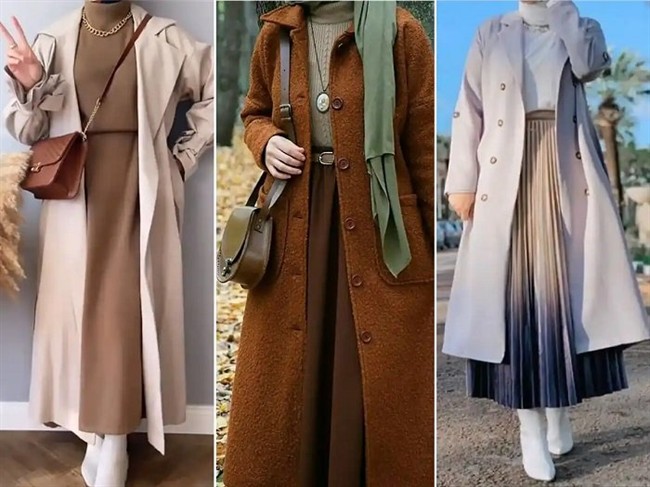 ایده های ست پالتو و دامن