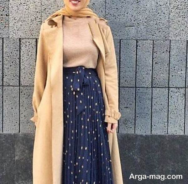 مدل ساده پالتو و دامن 