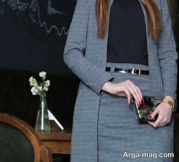 مدل منحصر به فرد پالتو و دامن