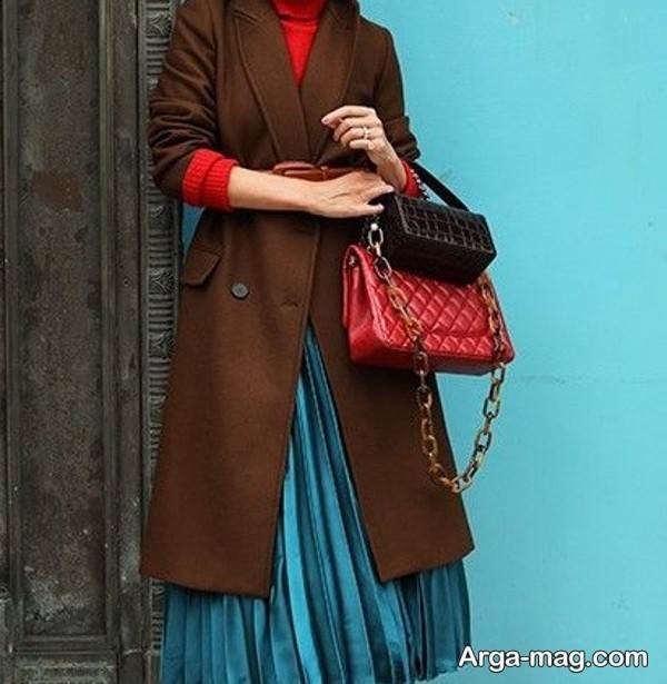 شیک ترین ست پالتو و دامن