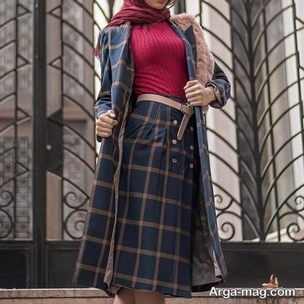 ست پالتو با دامن زیبا