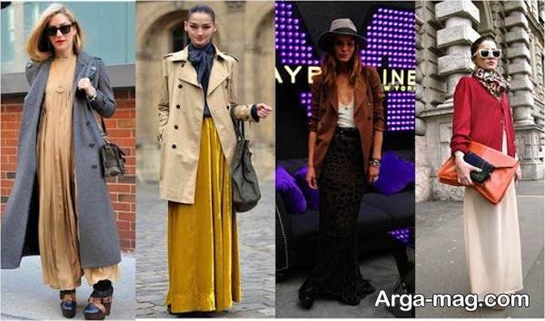 استایل جدید با پالتو و دامن