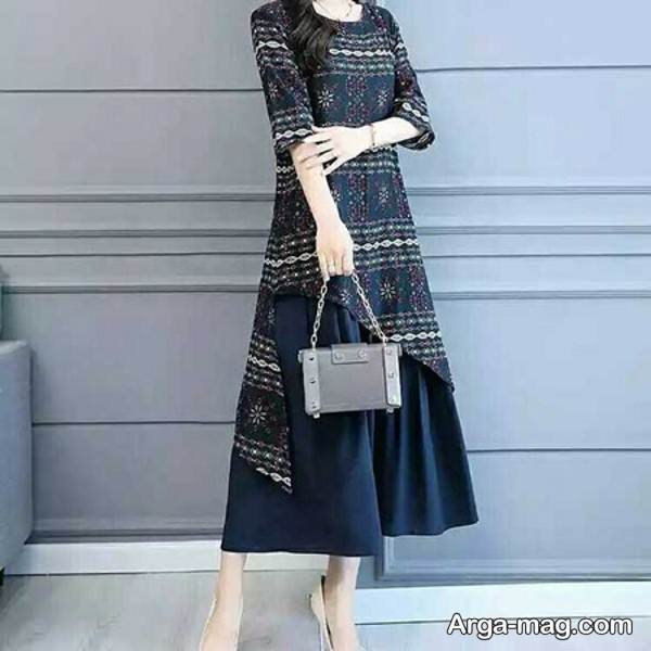 استایل زیبا با پالتو و دامن