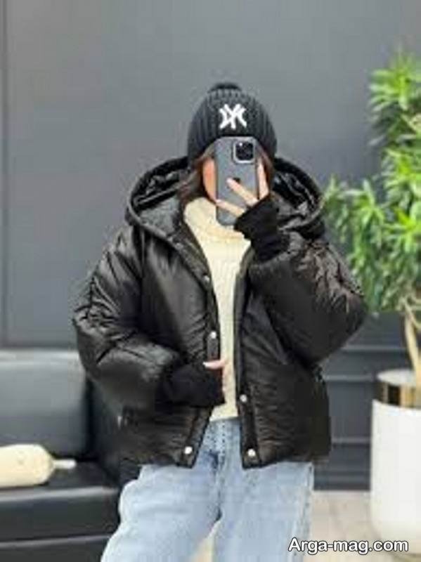 ایده تیپ زیبا با کاپشن کوتاه