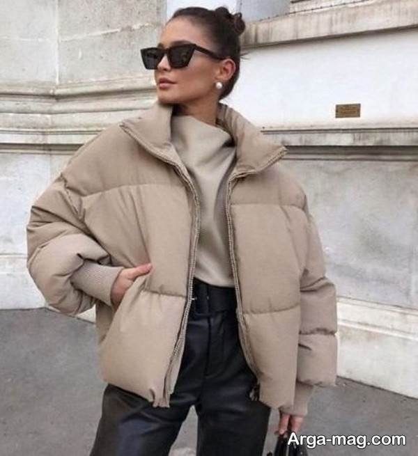 تیپ با کاپشن کوتاه در طرح زیبا