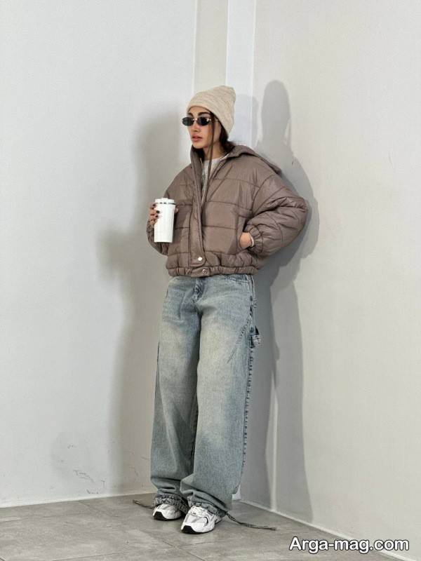 تیپ با کاپشن کوتاه خاص