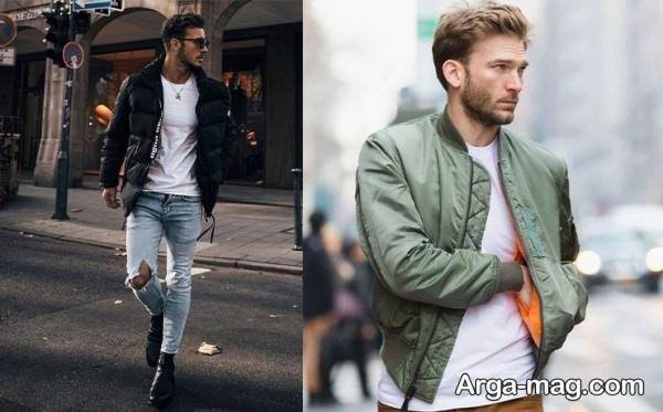 تیپ با کاپشن کوتاه لاکچری