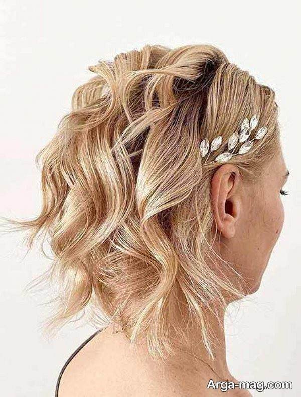 مدل خاص شینیون مو کوتاه