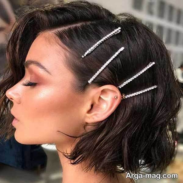 شینیون متفاوت موی کوتاه