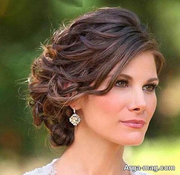 مدل شینیون مو کوتاه شیک