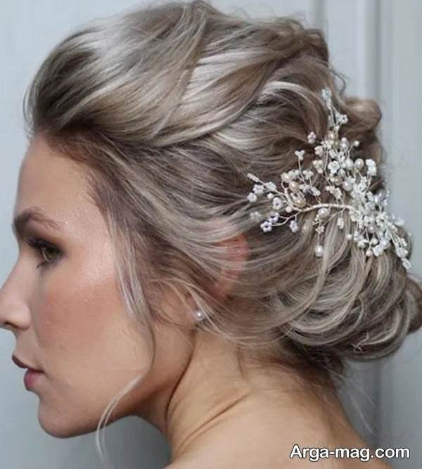 مدل لاکچری شینیون مو کوتاه