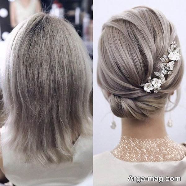 انواع شینیون موی کوتاه