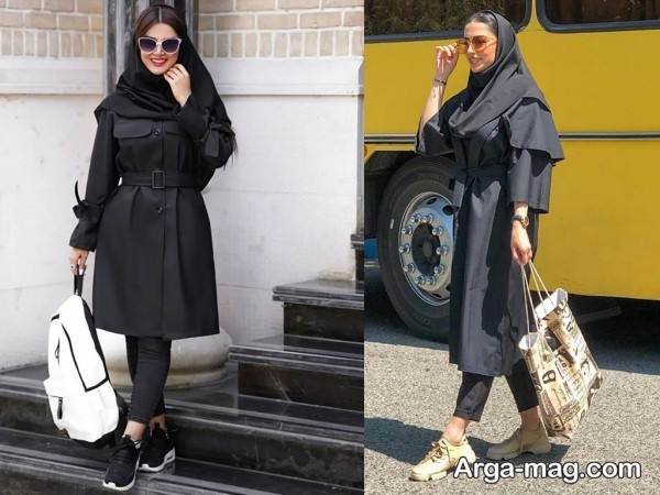 ایده ساده استایل با مقنعه