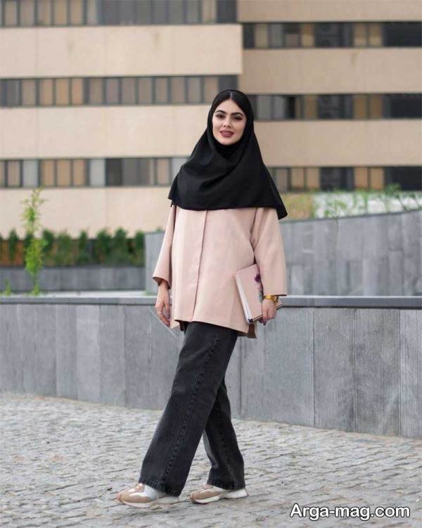 تیپ لاکچری با مقنعه