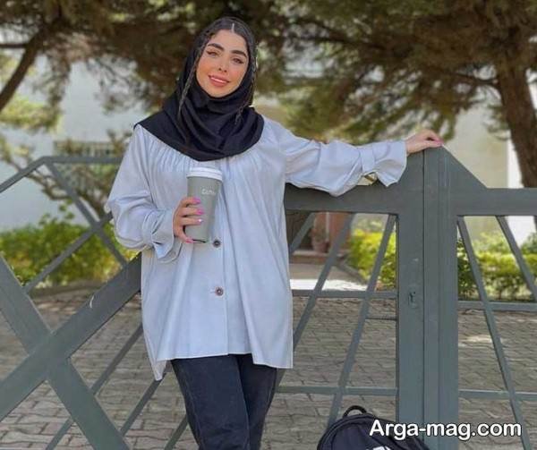 ایده تیپ با مقنعه زیبا