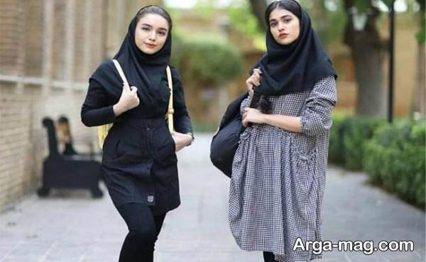 تیپ زیبا با مقنعه