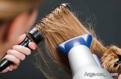 نحوه خشک کردن موی کم حجم 