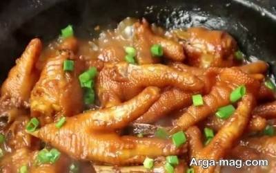 آموزش تهیه خوراک پای مرغ