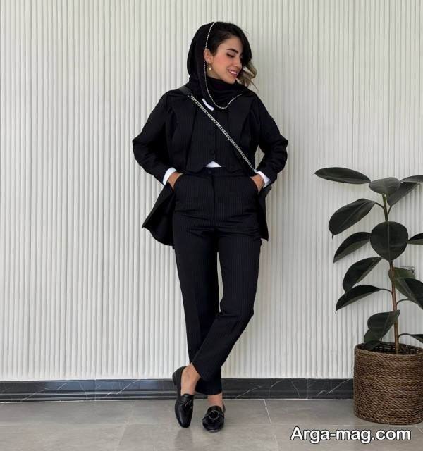  ایده تیپ با شلوار مشکی شیک