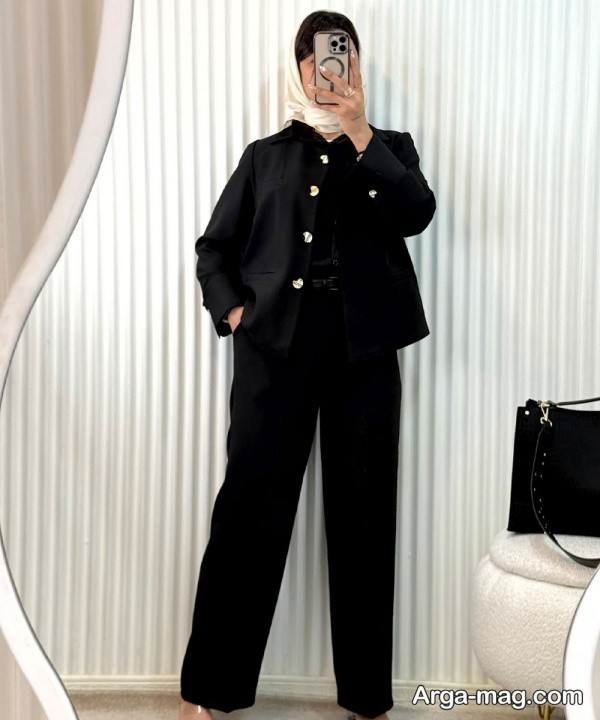  ایده متفاوت تیپ با شلوار مشکی