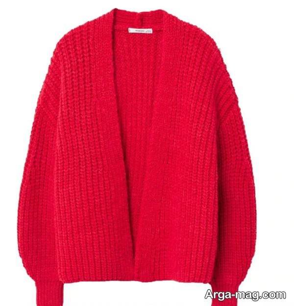 ژاکت بافتنی جلو باز زیبا