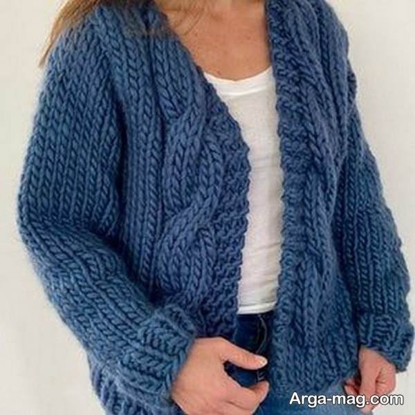 مدل جذاب ژاکت بافتنی