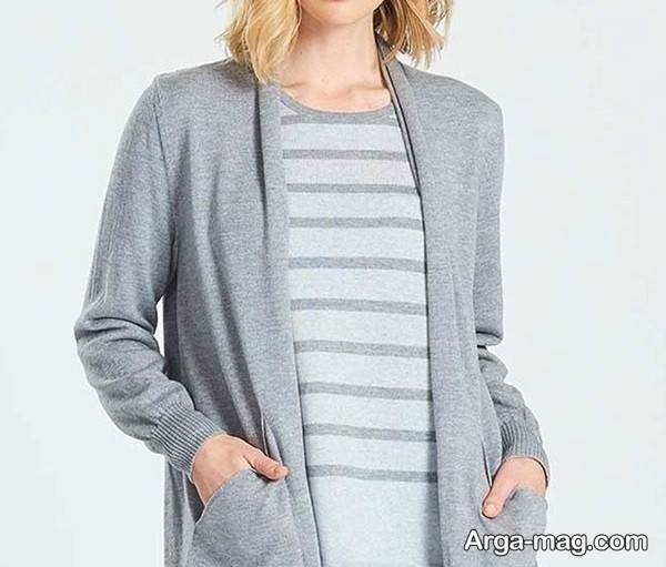 مدل ژاکت بافتنی در طرح شیک