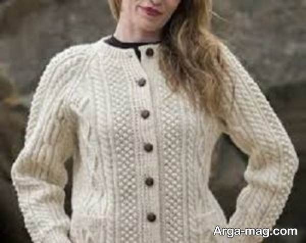 ژاکت متفاوت بافتنی