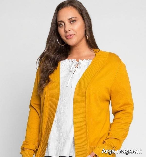 ژاکت بافتنی در طرح خاص