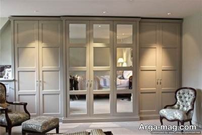 تزیینات کمد دیواری با ایده لاکچری